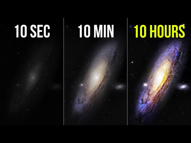 Photographing the Andromeda Galaxy for 10 Seconds vs 10 Hours