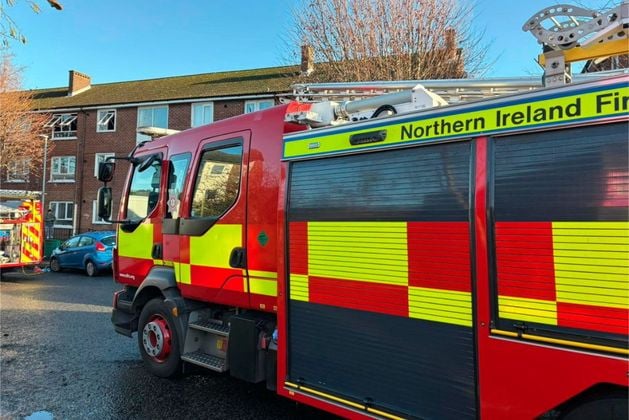 Moneyreagh Road: Firefighters battling barn blaze in Co Down
