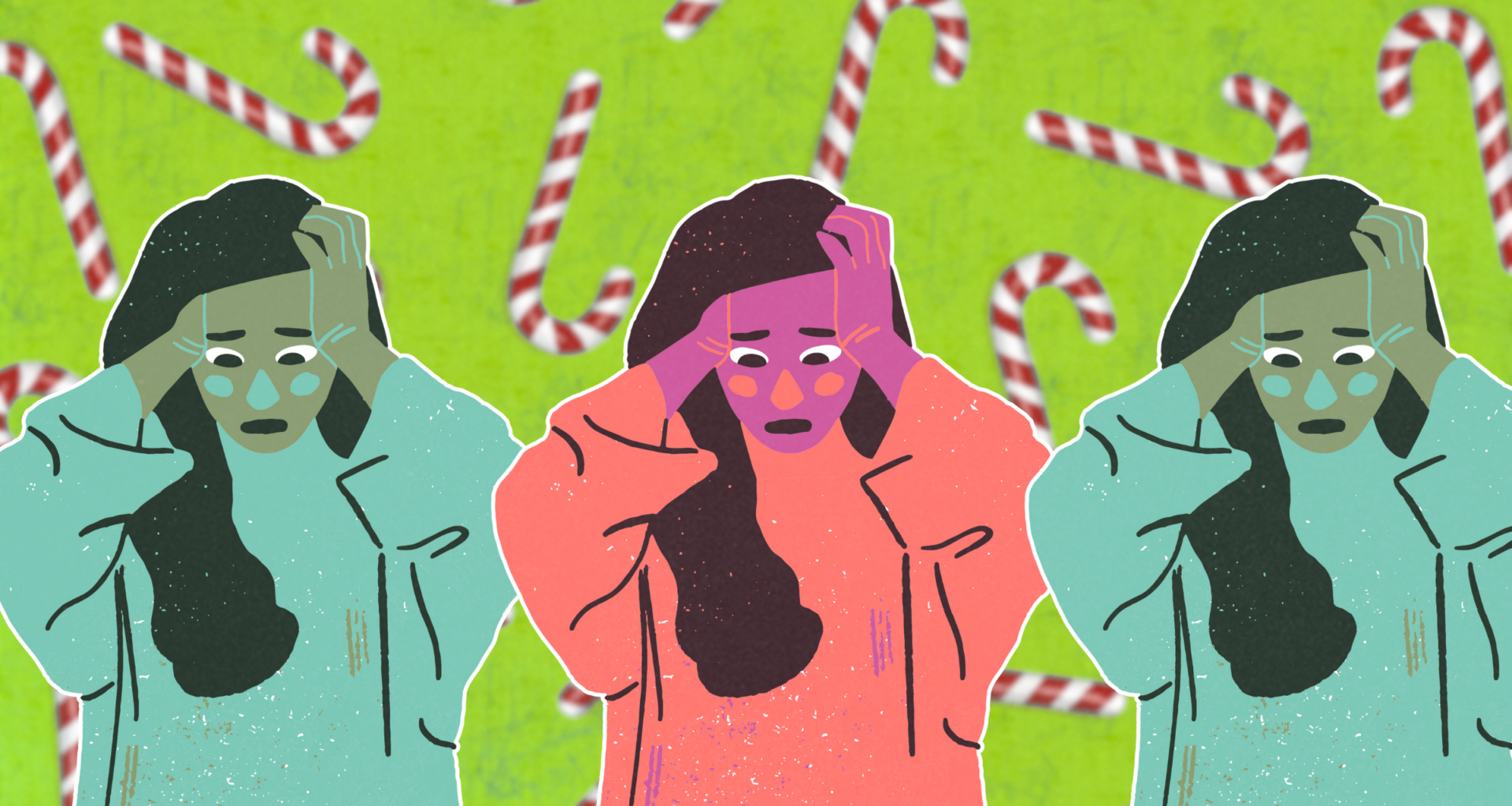 woman stressed out during the holidays