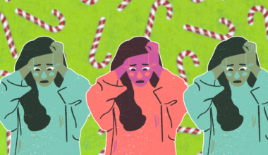 woman stressed out during the holidays
