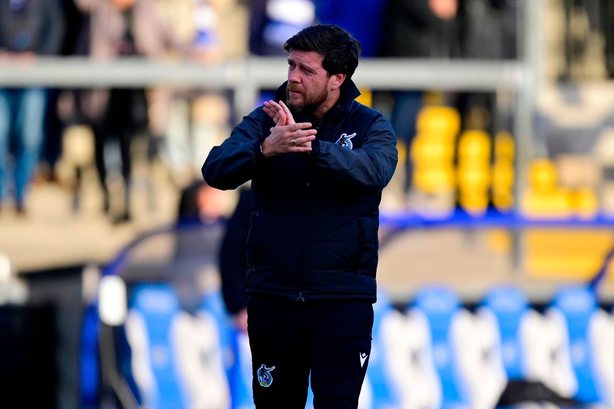 Darrell Clarke, Manager of Bristol Rovers looks dejected after losing  during the Sky Bet League 2 Match between Bristol Rovers and Swindon Town at Memorial Stadium on 13 December 2025. Photo: Tom Sandberg/PPAUK