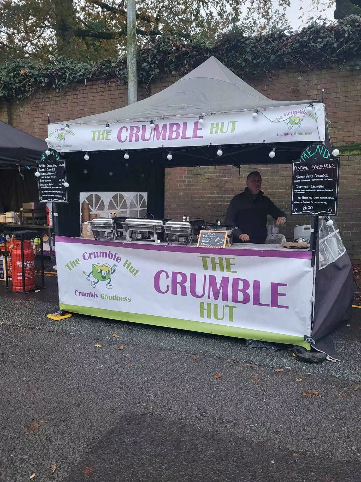 The Crumble Hut from Boldmere hard at work