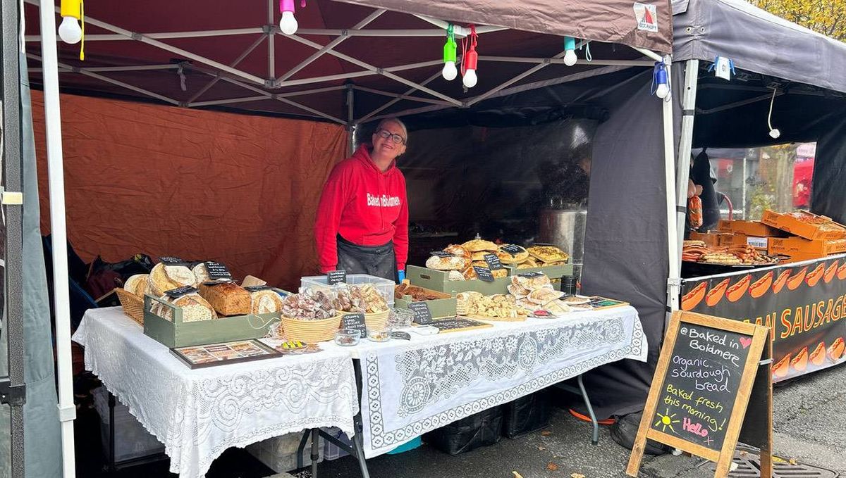 Sarah from Baked in Boldmere selling her homemade treats.