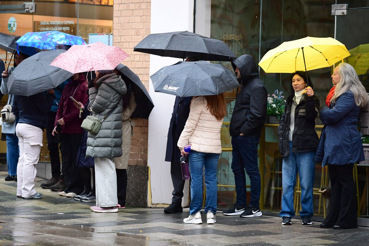 Wet weather in Liverpool has been forecast