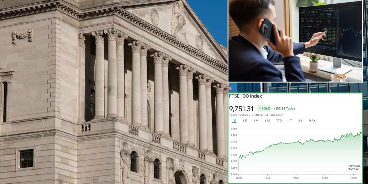 Ftse 100 gains momentum in anticipation of Bank of England base rate cut
