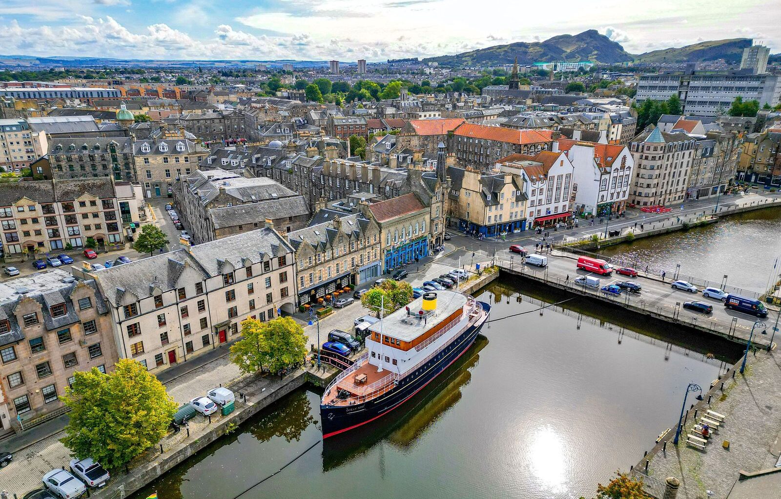 One Night in a 1919 Ship Turned Floating Hotel in Edinburgh