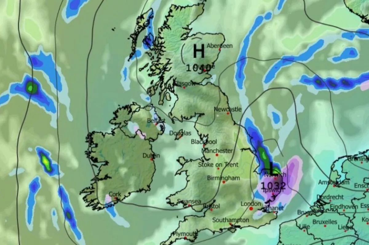 UK weather map