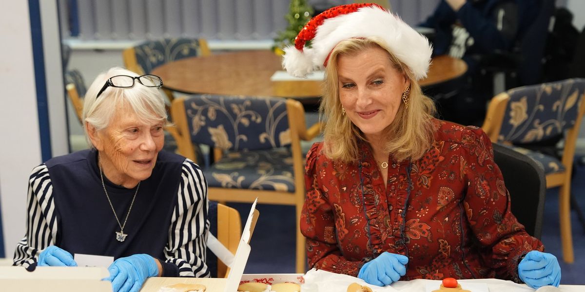Duchess of Edinburgh wears festive Santa Claus hat at royal engagement