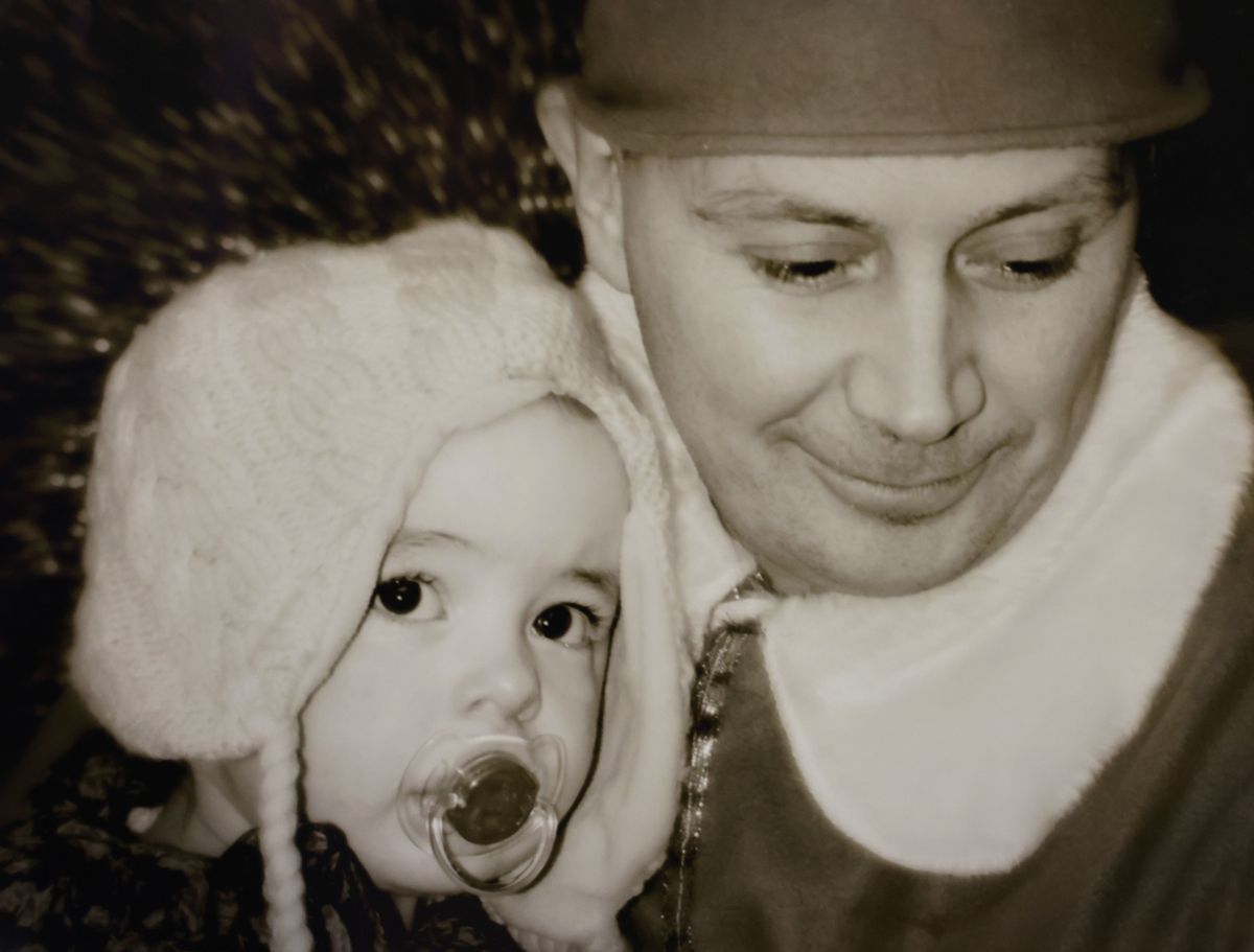 Saul Murphy with his daughter Neve when she was younger