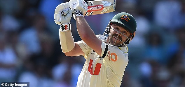 ADELAIDE, AUSTRALIA - DECEMBER 19: Travis Head of Australia hits a four during day three of the Third Test Match in the 2025-26 Ashes Series between Australia and England at Adelaide Oval on December 19, 2025 in Adelaide, Australia. (Photo by Philip Brown/Getty Images)