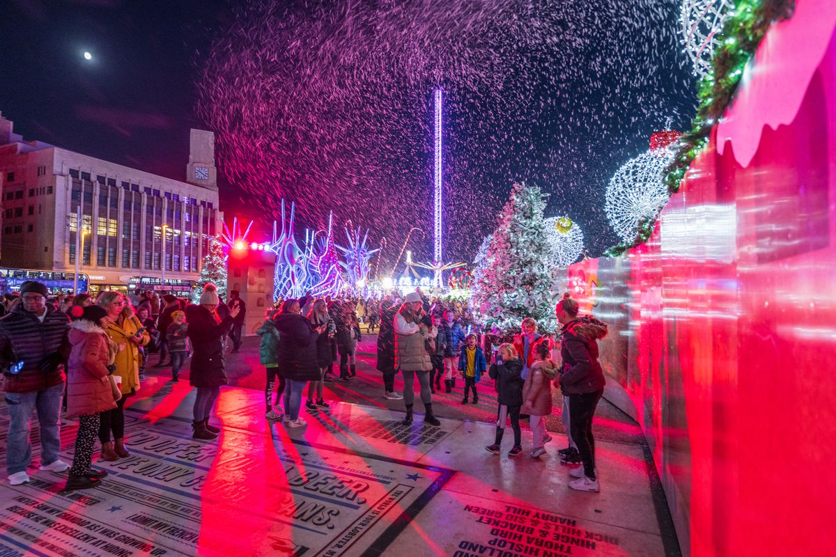 There's even artifical snowfall 