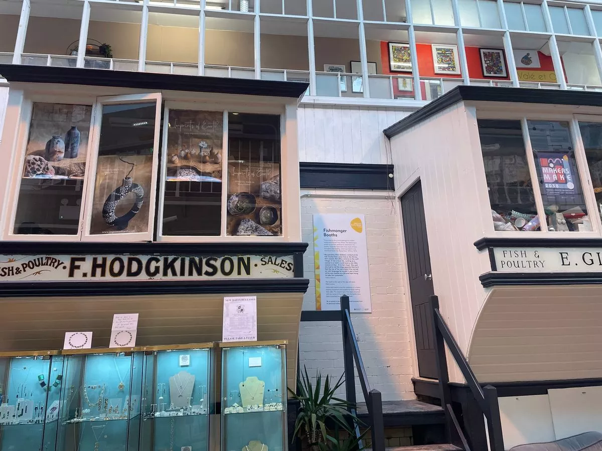 Many of the original features of the fish market remain 