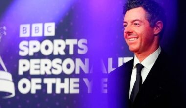Rory McIlroy: Prime Minister praises ‘inspirational’ Co Down golfer as he picks up Sports Personality of the Year gong