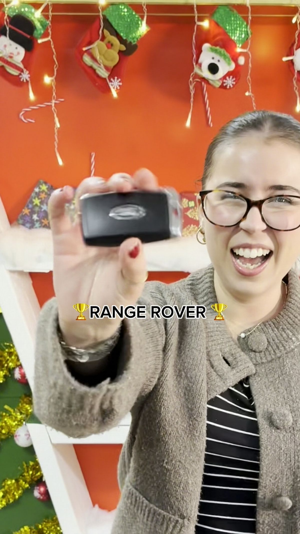 Chloe was stunned when she won the Range Rover from her boss