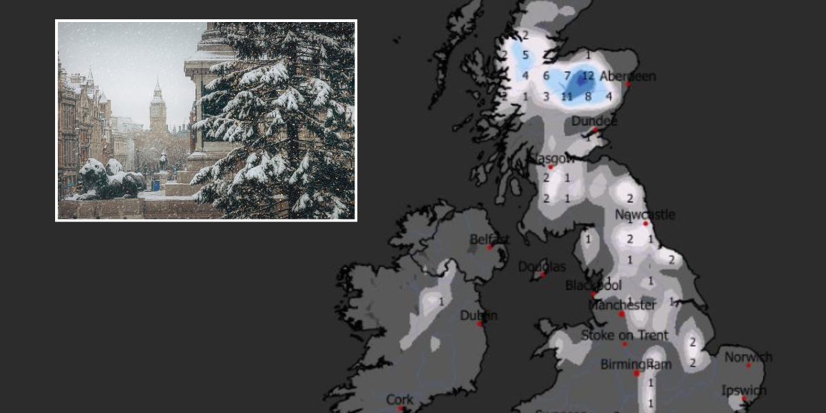 Met Office verdict on 'White Christmas' as exact date Britain will be blanketed revealed