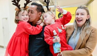 Belfast City Airport: Christmas reunions with hugs and homecomings: ‘Now that he’s here, the family’s complete again’