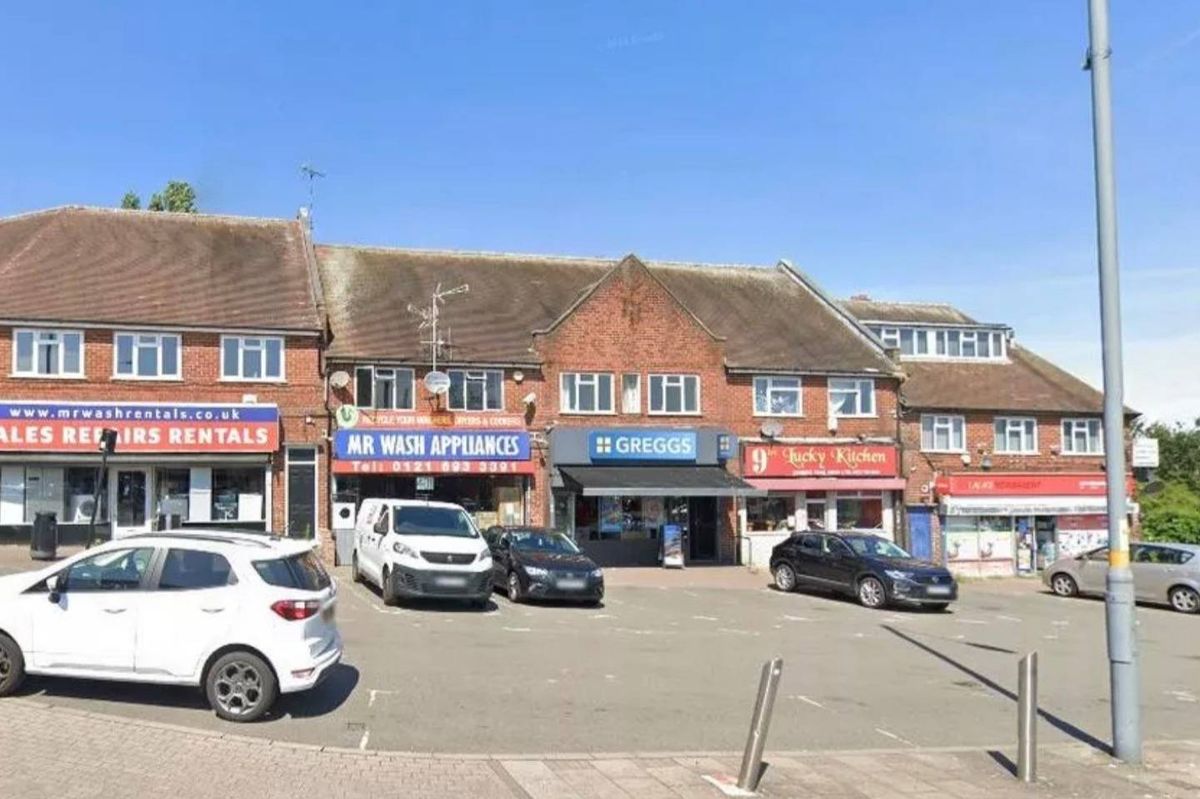 Two people were rowing in the street outside the shops at the Radley in Sheldon, Birmingham when a witness reportedly shouted, "he's got a gun"
