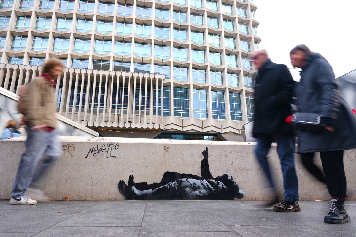 New Banksy work appears on side of building - The Independent