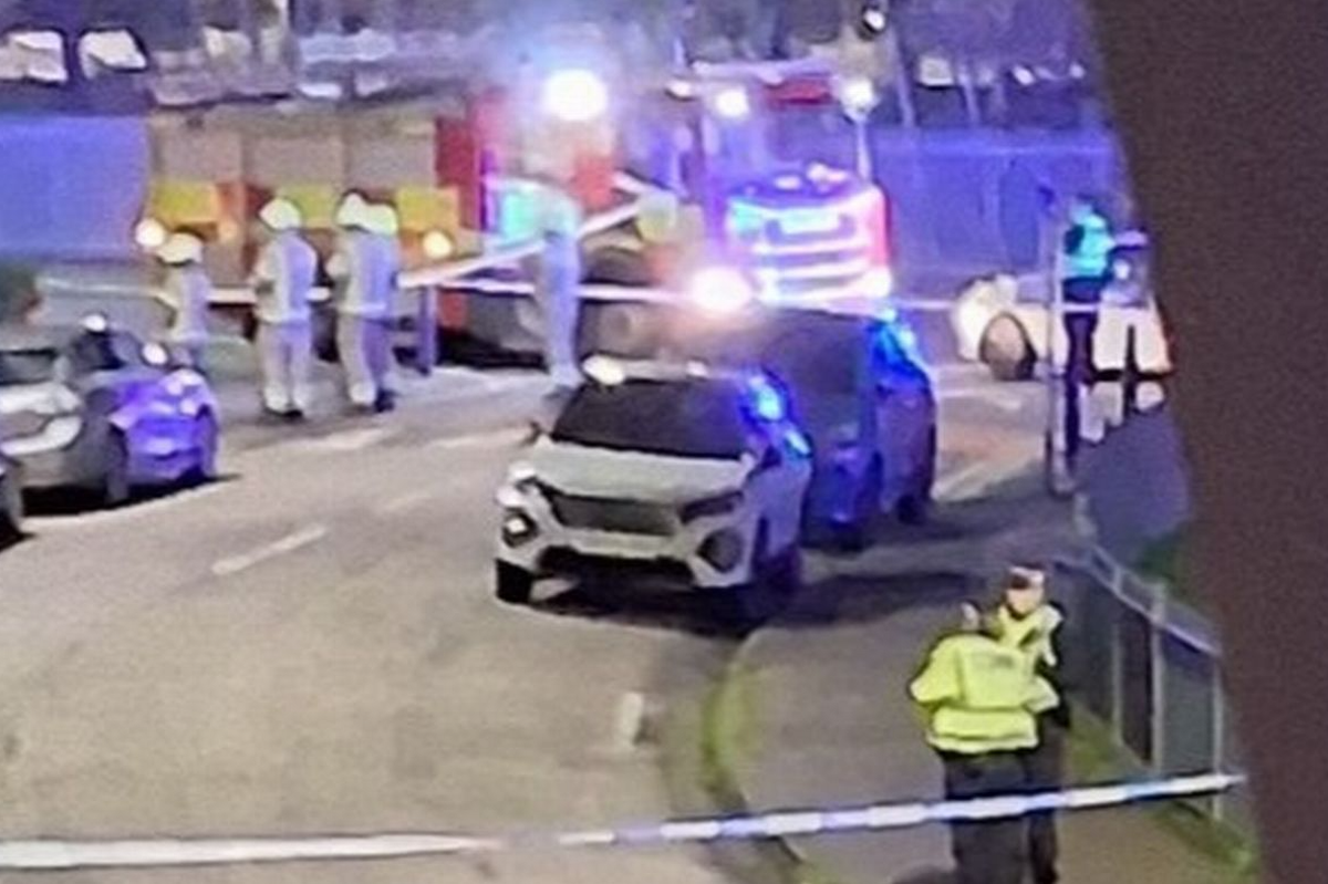 The scene in Edinburgh