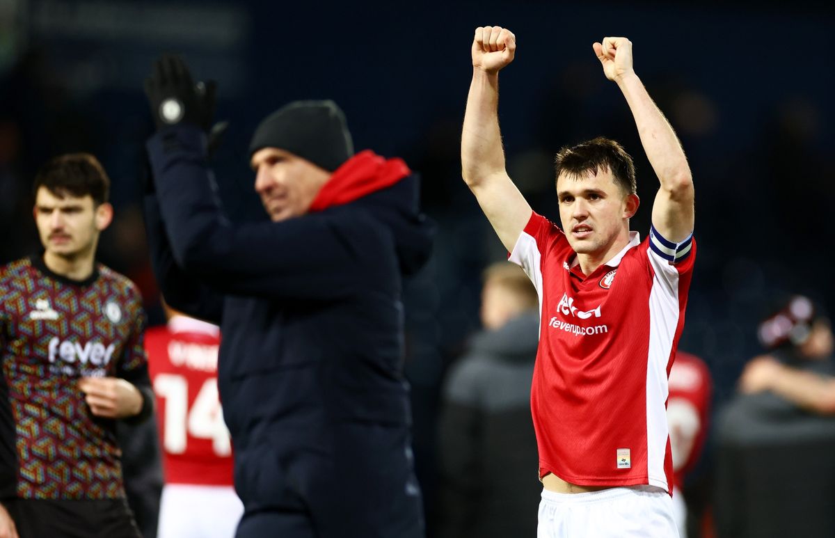 Jason Knight of Bristol City celebrates.