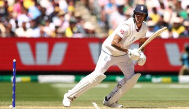 Brydon Carse bats at the MCG