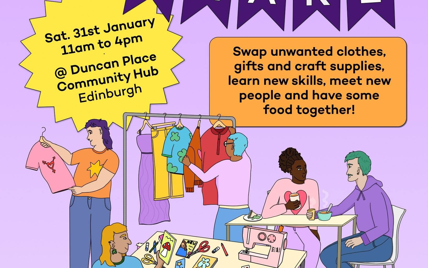 Swap & Share at Duncan Place – The NEN – North Edinburgh News