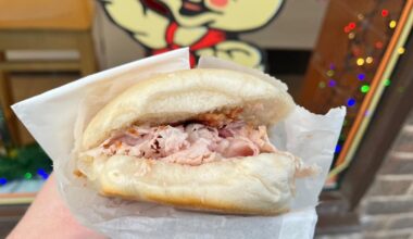 The crackling let down the Staniforths' pork sandwich