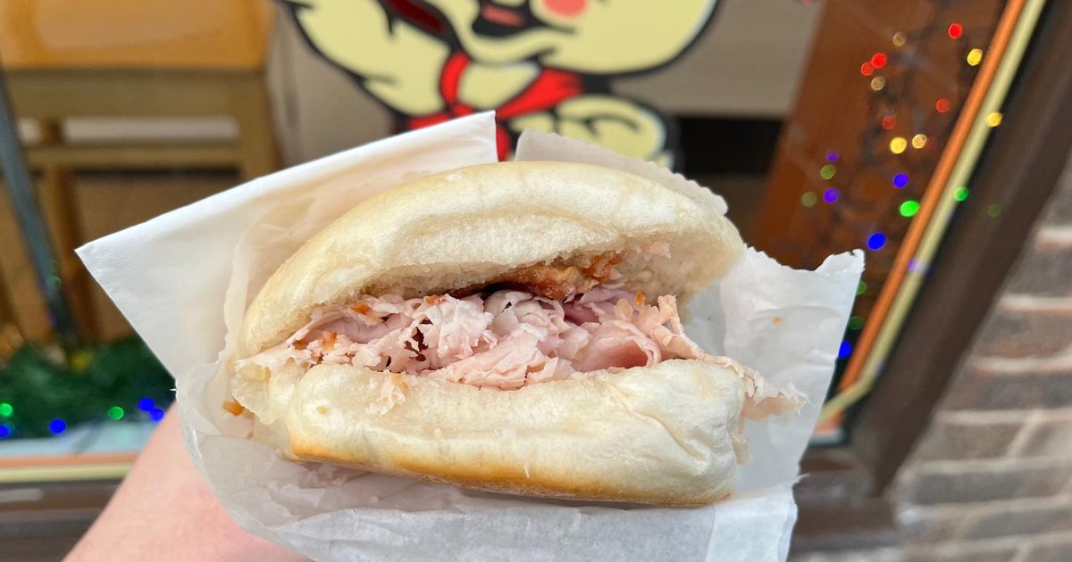 The crackling let down the Staniforths' pork sandwich