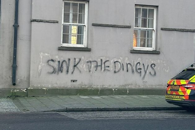 Moneymore: ‘Disgusting slogan of hate’ removed from wall in Co Londonderry town