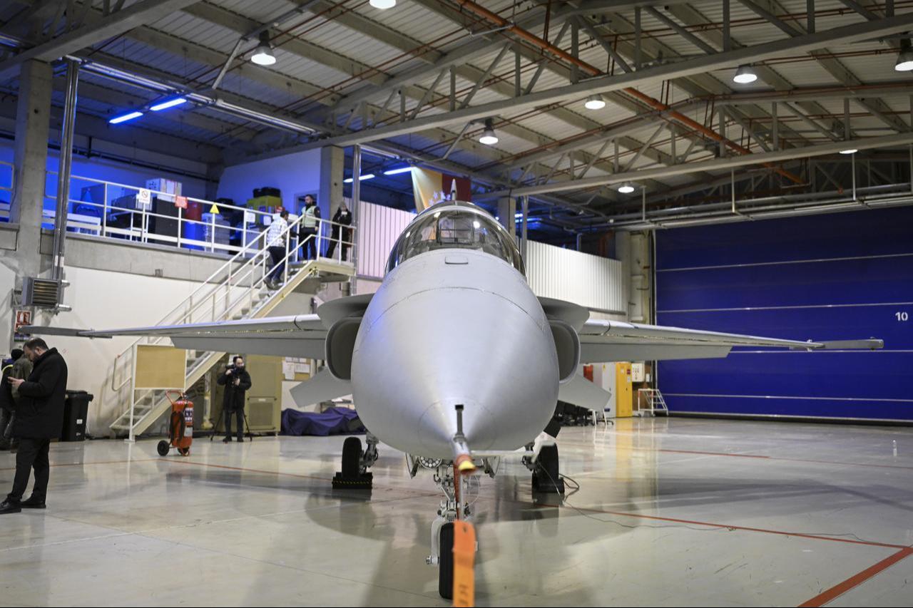 A view of Hurjet aircraft at the Turkish Aerospace Industries (TAI) facilities in Ankara, Türkiye, on December 30, 2025. (AA Photo)