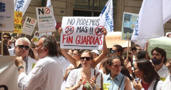 Doctors in the Balearics will support the four-day strike this week, protests in Palma