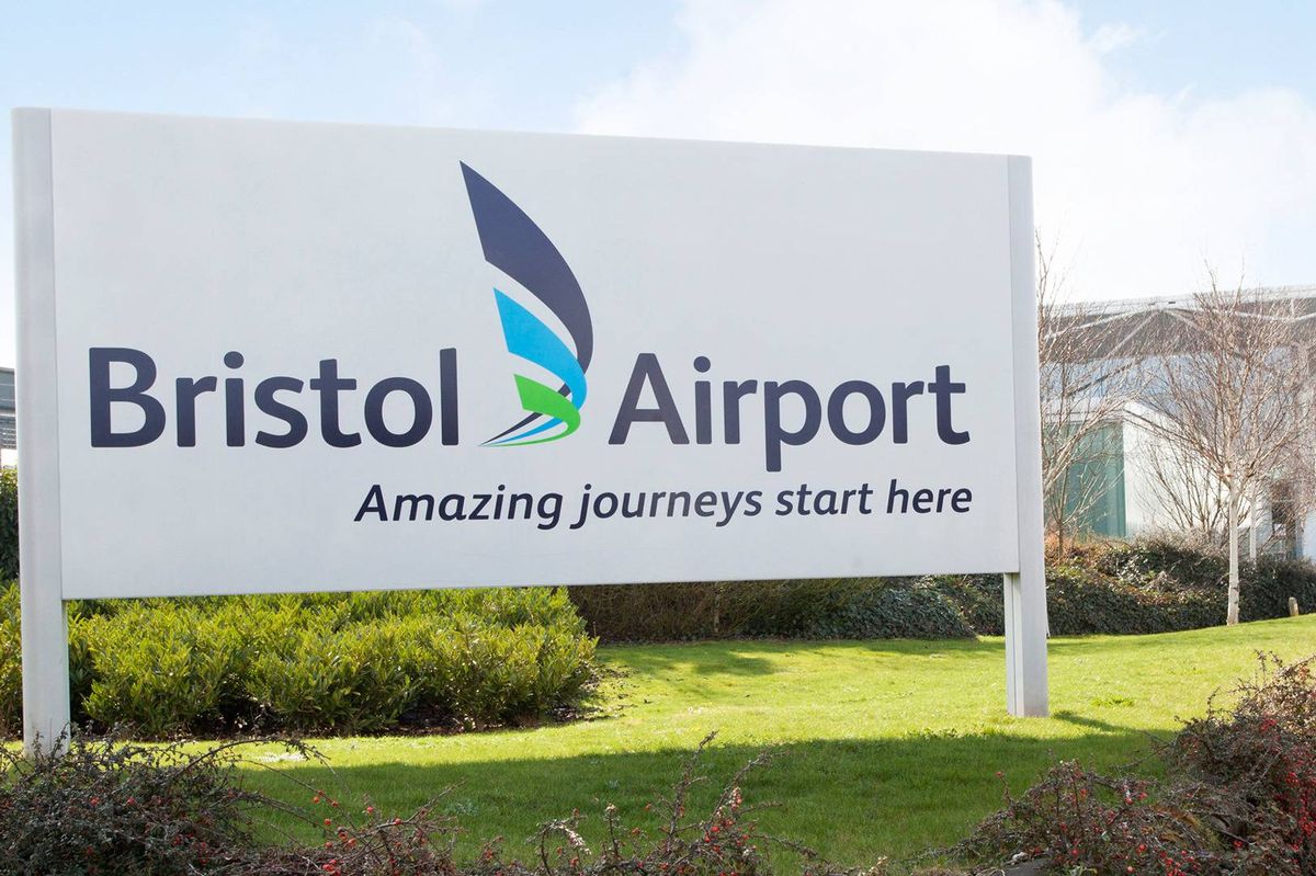 Bristol Airport sign (Image: Bristol Airport, free to use by all partners)