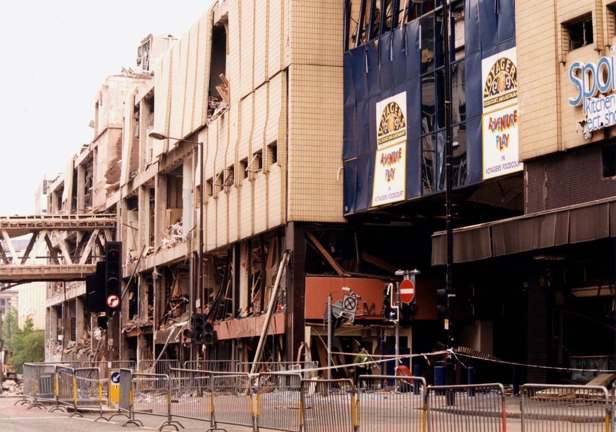 Damage caused by the IRA bomb 