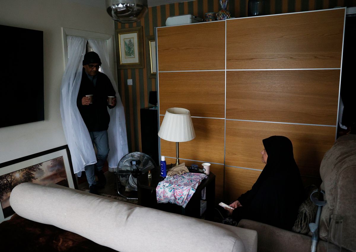 Imran and Afsheen Durrani in their home in West London
