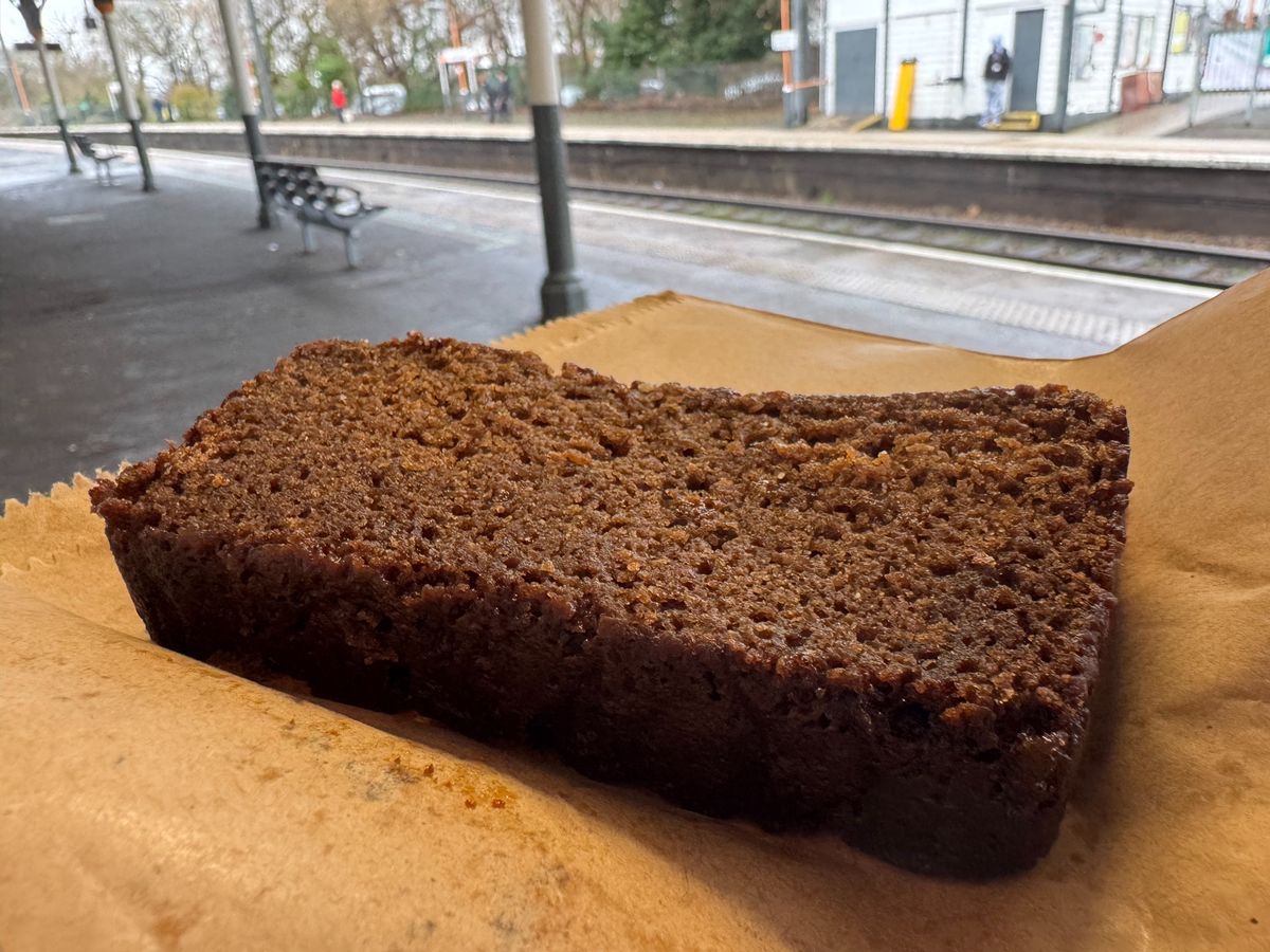 A slice of ginger loaf from Folklore 