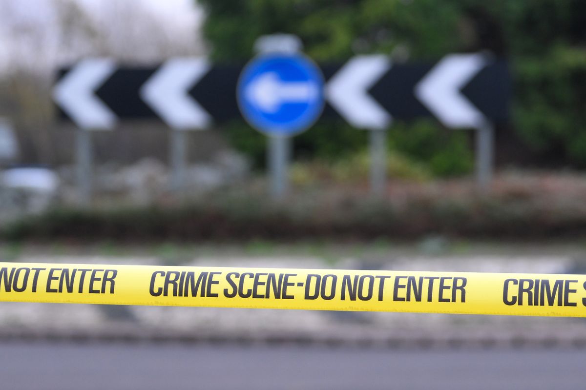 The scene of the crash on Cadishead Way