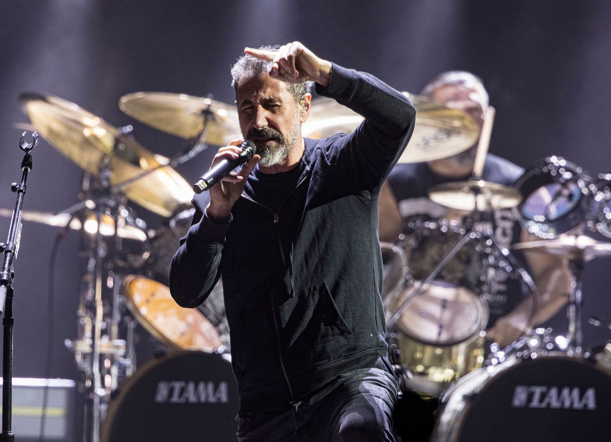 Musician Serj Tankian of System of a Down performs in San Diego, California, in February 2022