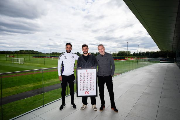 Bruno Fernandes, Ruben Amorim and Jason Wilcox