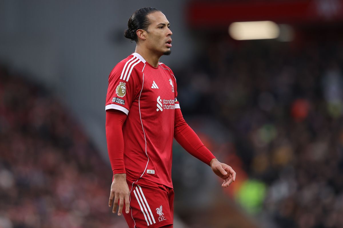 Virgil van Dijk looking on