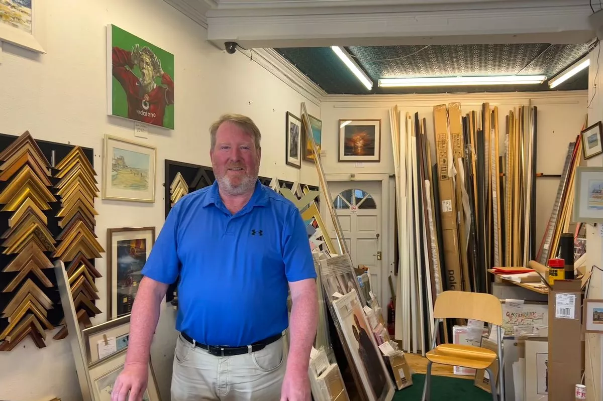 Mike Porteous, the Portobello Frame King, said shopkeepers are 'over the moon'