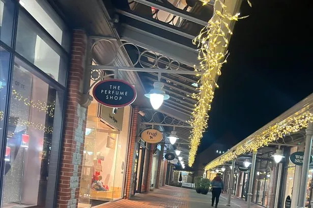 Christmas shopping at Clarks Village