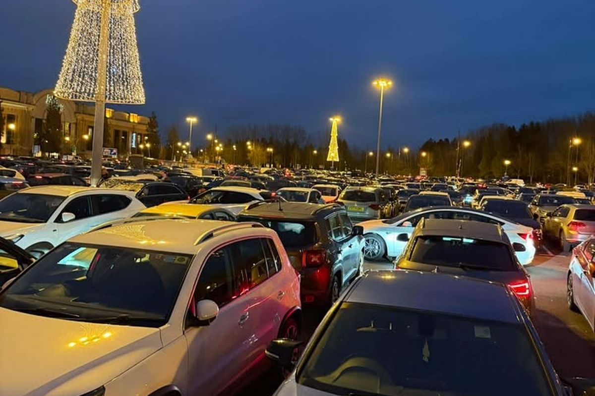Queues prevented people from escaping the Trafford Centre with some reporting long delays