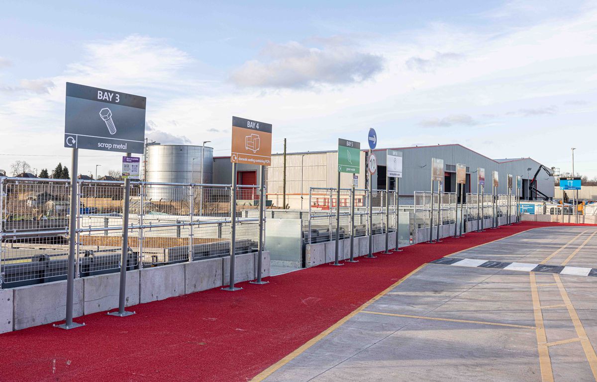 The recycling centre in Perry Barr