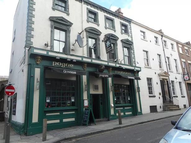 Pogue Mahone on Seel Street.