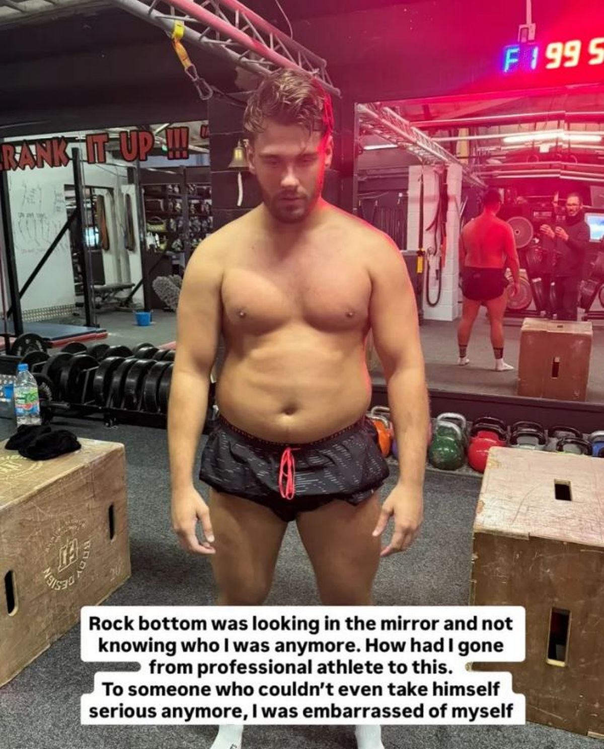 The star admits he hit 'rock bottom'