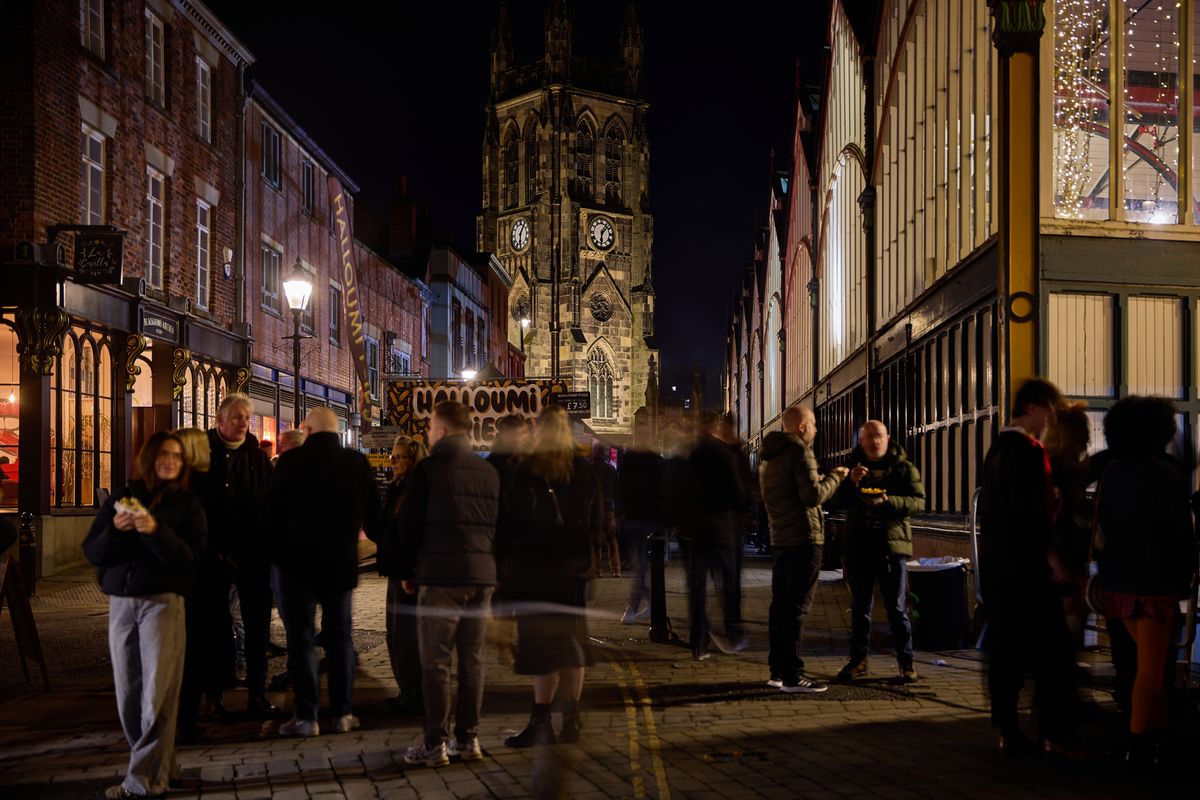 Stockport Marketplace during Foodie Friday 