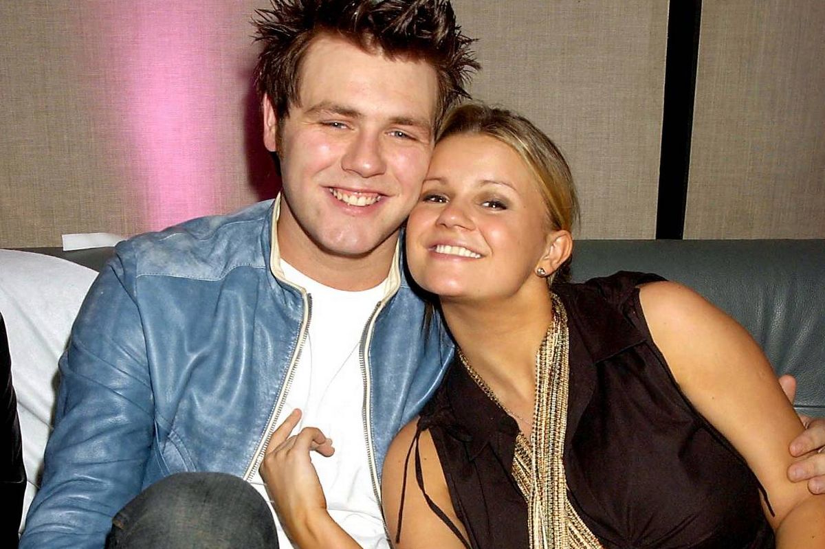 UNITED KINGDOM - MARCH 13:  Westlife Brian Mcfadden With Wife Kerry Katona, Nobu Restaurant Save The Children Gala At The Metropolitan Hotel Sponsored By Garrard The Royal Jewellers, The Charity Bash For Members Which Raised At Least £200,000 For Children.  (Photo by Dave Benett/Getty Images)