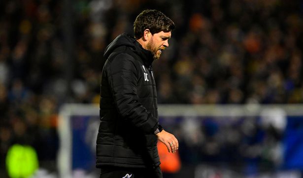 Darrell Clarke, Manager of Bristol Rovers looks dejected after losing  during the Sky Bet League 2 Match between Bristol Rovers and Notts County at Memorial Stadium on 29 November 2025. Photo: Tom Sandberg/PPAUK