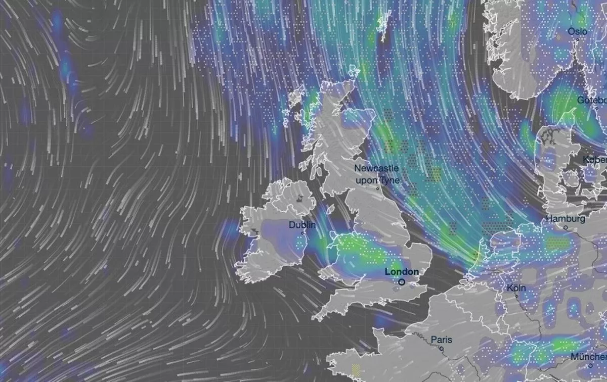 Snow will fall across parts of the Northwest of England and the Midlands on Friday morning