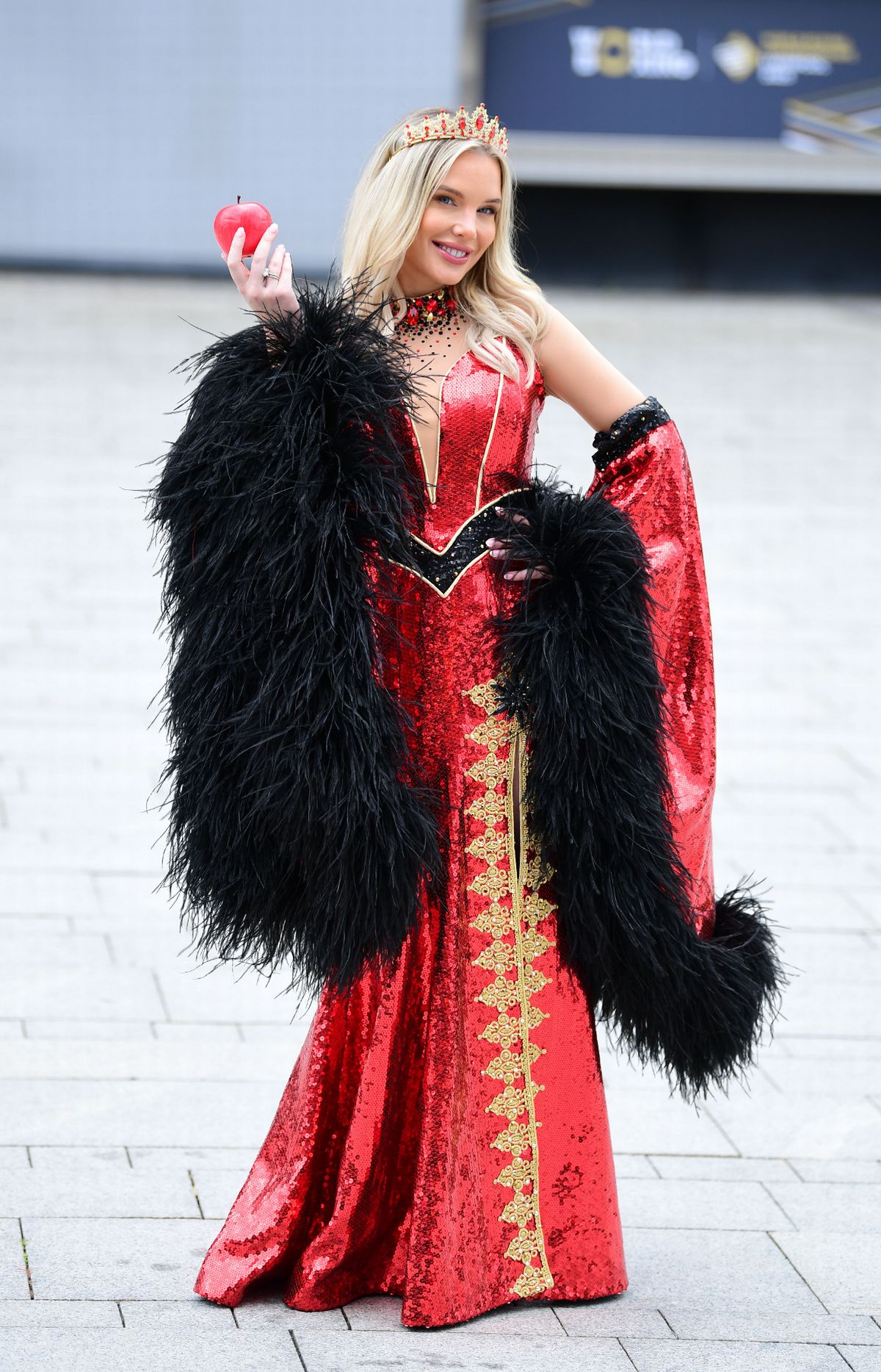 Helen Flanagan(Wicked Queen),in Snow White at the M&S Bank Arena.(Pic Andrew Teebay).